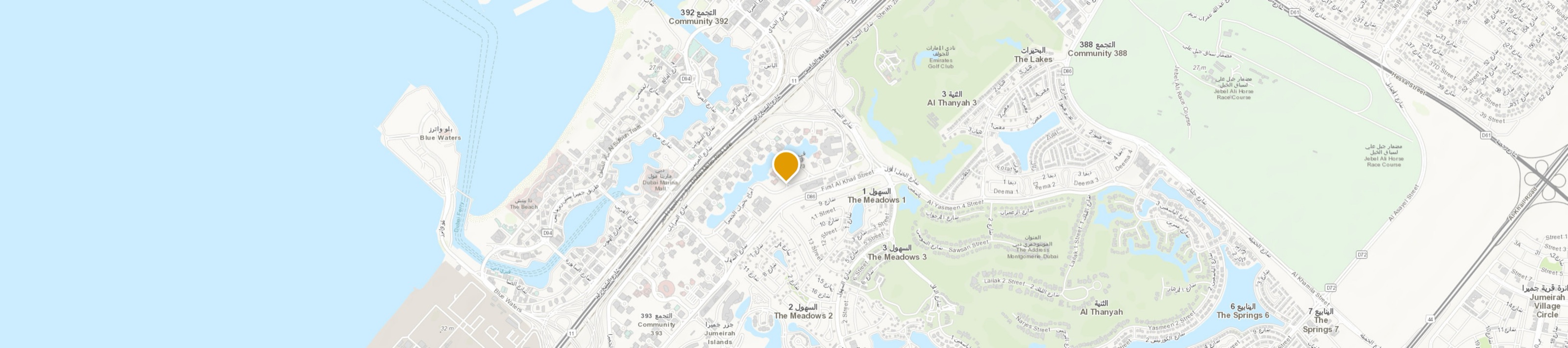Map showing the Dubai office location